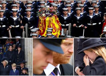 El féretro de Isabel II llega al castillo de Windsor