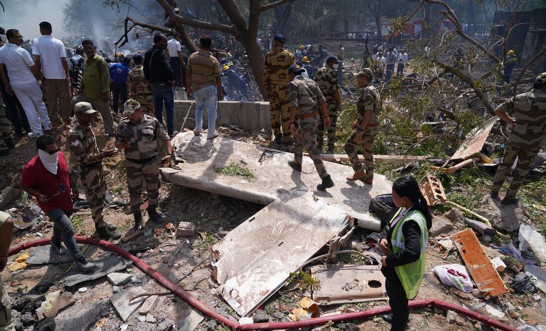 Hallan a un superviviente del fatal accidente aéreo de Air India. Foto: EFE