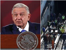 López Obrador promete "la verdad" en accidente de metro que dejó un muerto