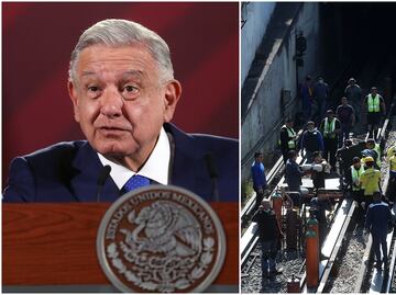 López Obrador promete "la verdad" en accidente de metro que dejó un muerto