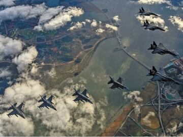 Corea del Norte insiste: aviones de combate sobrevuelan frontera con Corea del Sur