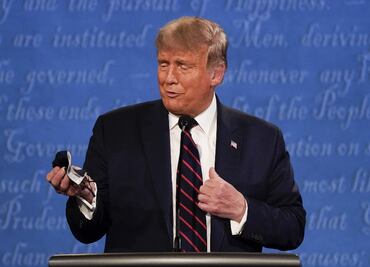 Trump critica a Biden por llevar cubrebocas todo el tiempo