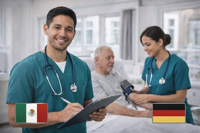Alemania solicita más enfermeros mexicanos y paga $47,000: Deberán postularse antes del 30 de abril