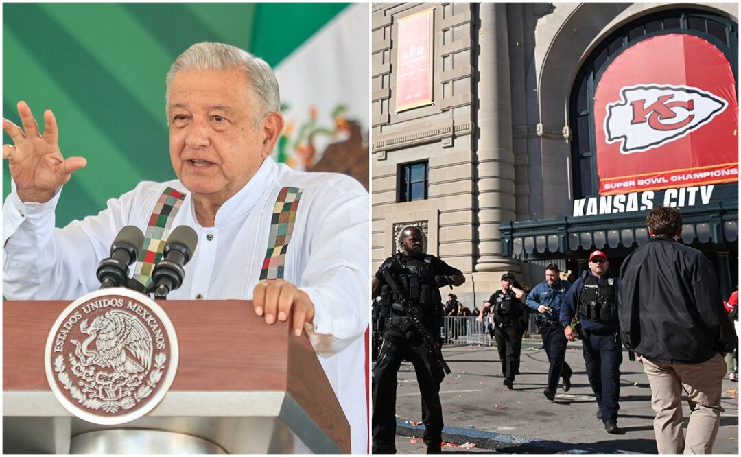 AMLO lamenta muerte de mexicana en el tiroteo del desfile de Kansas City. Foto: AFP/EFE
