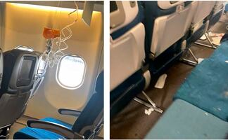 Video. 36 heridos por turbulencias "extremas" en un vuelo en Estados Unidos