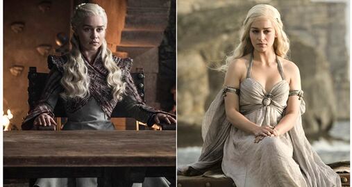 Antes y después: así cambiaron los personajes de 'Game of Thrones' en ocho temporadas 