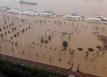 Tormentas históricas en el sur de China: Suman 4 muertos y 10 desaparecidos