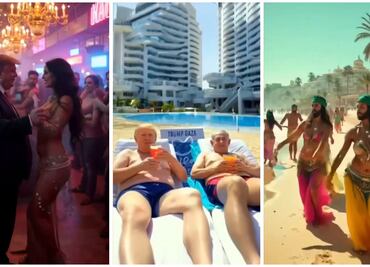 Trump imagina "Gaza 2025": VIDEO de IA transforma la Franja en resort de lujo