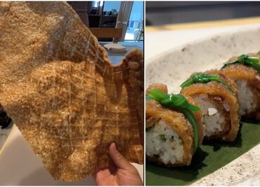 “¡Con el chicharrón no!”. Chef japonés se hace viral tras ‘inventar’ el sushi de chicharrón y mexicanos lo critican