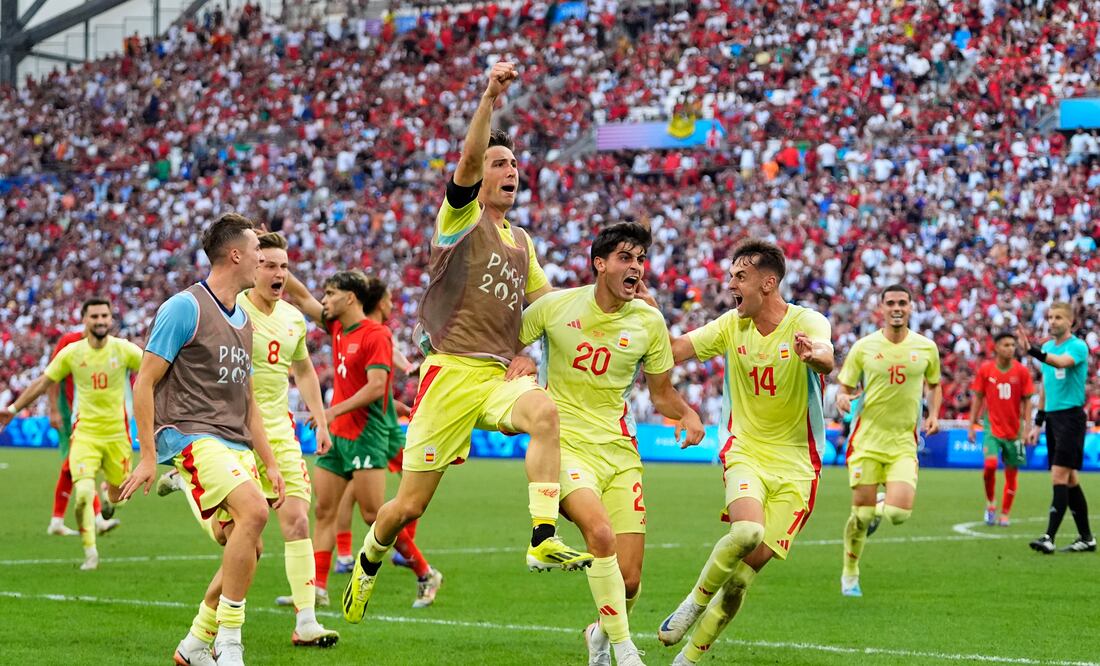 España vence 2-1 Marruecos en Juegos Olímpicos; avanza a la final. VIDEO (AP Photo/Julio Cortez)