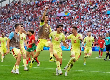 España vence 2-1 Marruecos en Juegos Olímpicos; avanza a la final. VIDEO