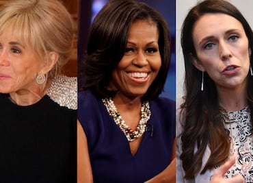 Brigitte Macron, Michelle Obama y Jacinda Ardern; mujeres poderosas acusadas de haber nacido hombres
