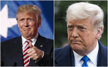 Cuatro años, cuatro fotos, así ha cambiado la presidencia a Trump  