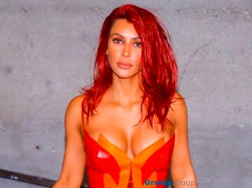 Kim Kardashian presume look de 'fuego' con jumpsuit de látex