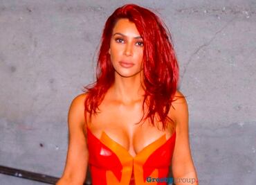 Kim Kardashian presume look de 'fuego' con jumpsuit de látex