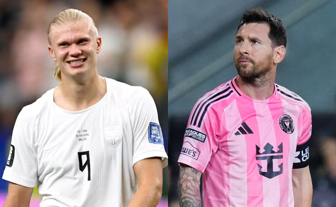 ¿Por qué la imagen de Haaland y Messi estaba en paquetes de cocaína decomisados en Ecuador? Foto: EFE / AFP