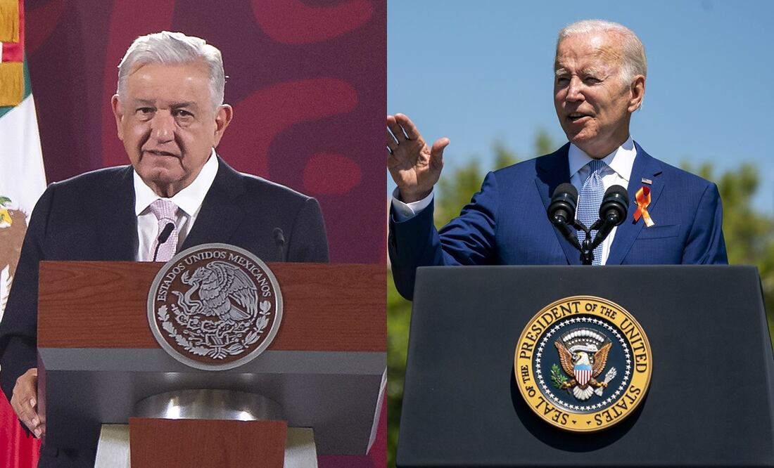 Biden y AMLO acuerdan coordinarse en migración ante el fin del Título 42. Fotos AFP