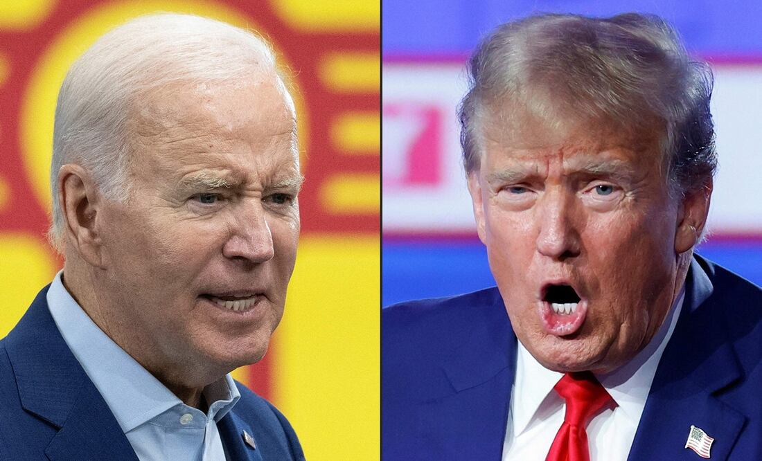 Joe Biden y Donald Trump. Foto: AFP