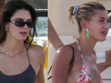 Kendall Jenner y Hailey Bieber arrasan con bikinis en playa de Jamaica