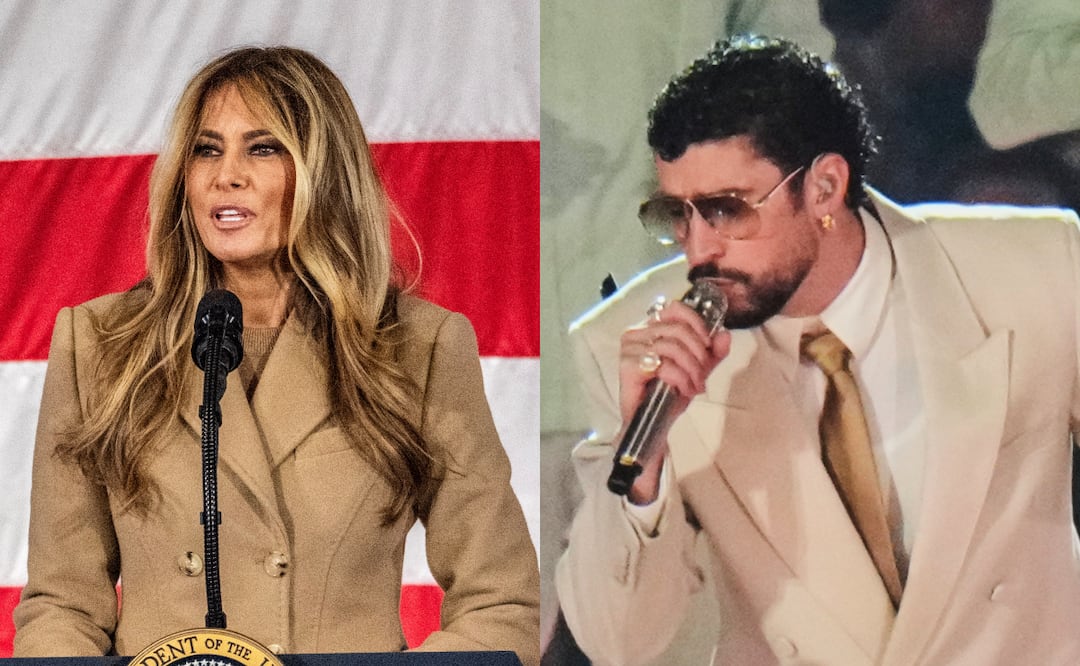 Critican el inglés de Melania Trump y la comparan con Bad Bunny: “Es una vergüenza”. Foto: EFE/AP