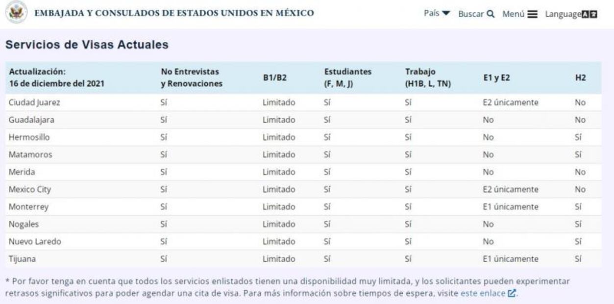 Ya tramitan visa de turista en todos los consulados de EU en México