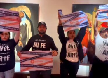 Católicos protestan por polémica exposición ‘La Venida del Señor’ de la UNAM. ¿Se burla de la iglesia católica?