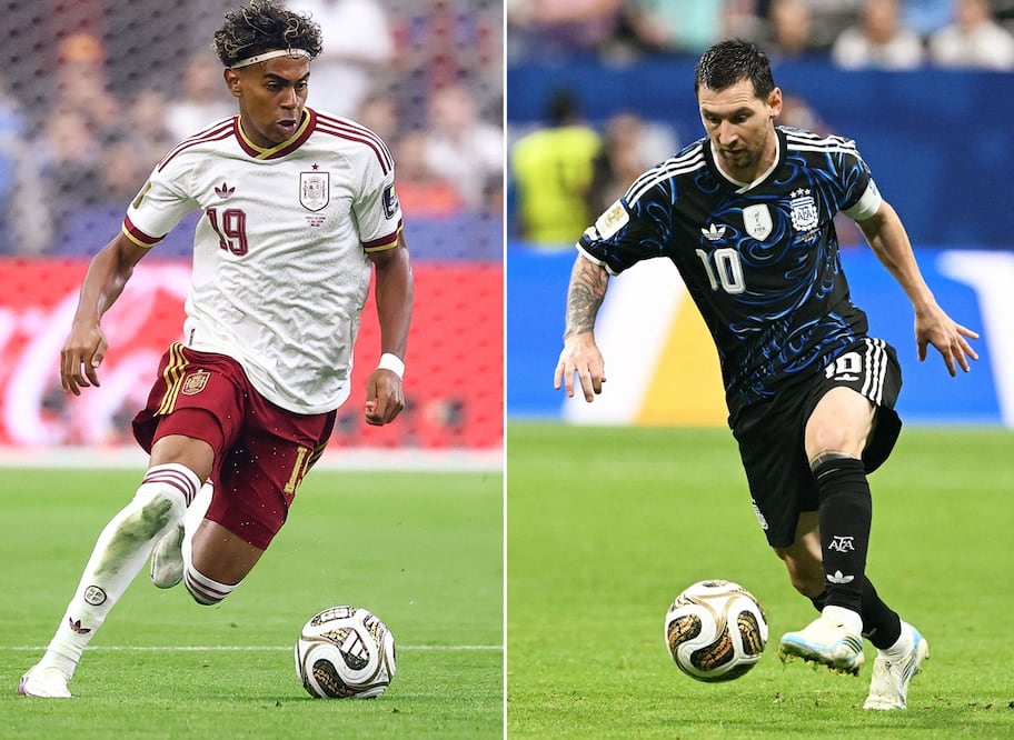 ¿España o Argentina? La IA predice al campeón del Mundial 2026 y rompe todos los pronósticos. Foto: (Photo by Charly TRIBALLEAU and Roberto SCHMIDT / AFP)