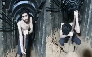 Impactante video muestra a rehén israelí cavando su tumba; familia clama por su vida