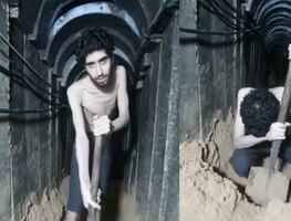 Impactante video muestra a rehén israelí cavando su tumba; familia clama por su vida