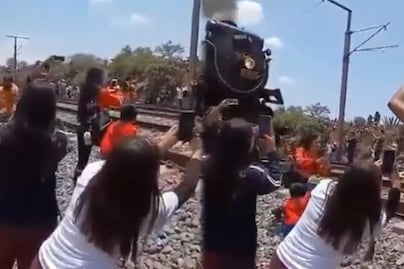 Tragedia en Hidalgo. ‘Locomotora Emperatriz’ mata a mujer que intentaba sacarse una selfie