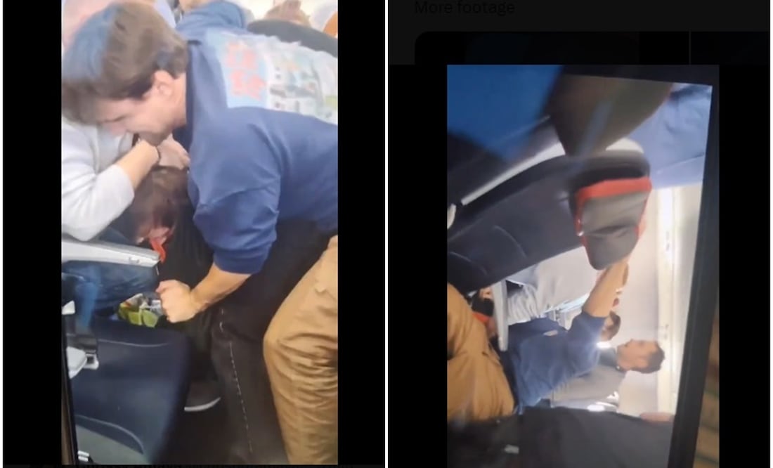 Pasajero Intenta Abrir Puerta en Pleno Vuelo de American Airlines a Chicago. Foto tomada de Twitter