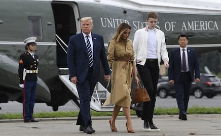 Barron Trump luce irreconocible a sus 15 años y más alto que Melania