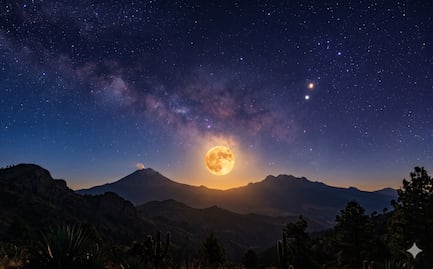 ¿Cuándo es la Luna de Fresa y alineación de 3 planetas? Fechas y horarios para ver el cielo de junio en México 