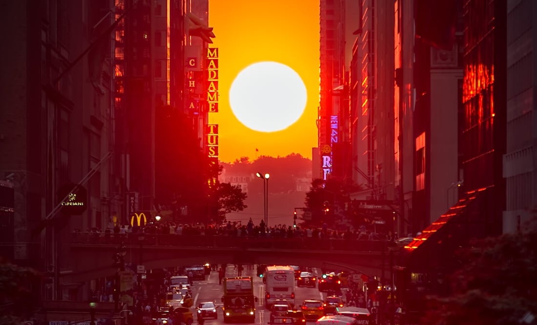 Manhattanhenge. iStock/ Photo: Eduard Moldoveanu Photography