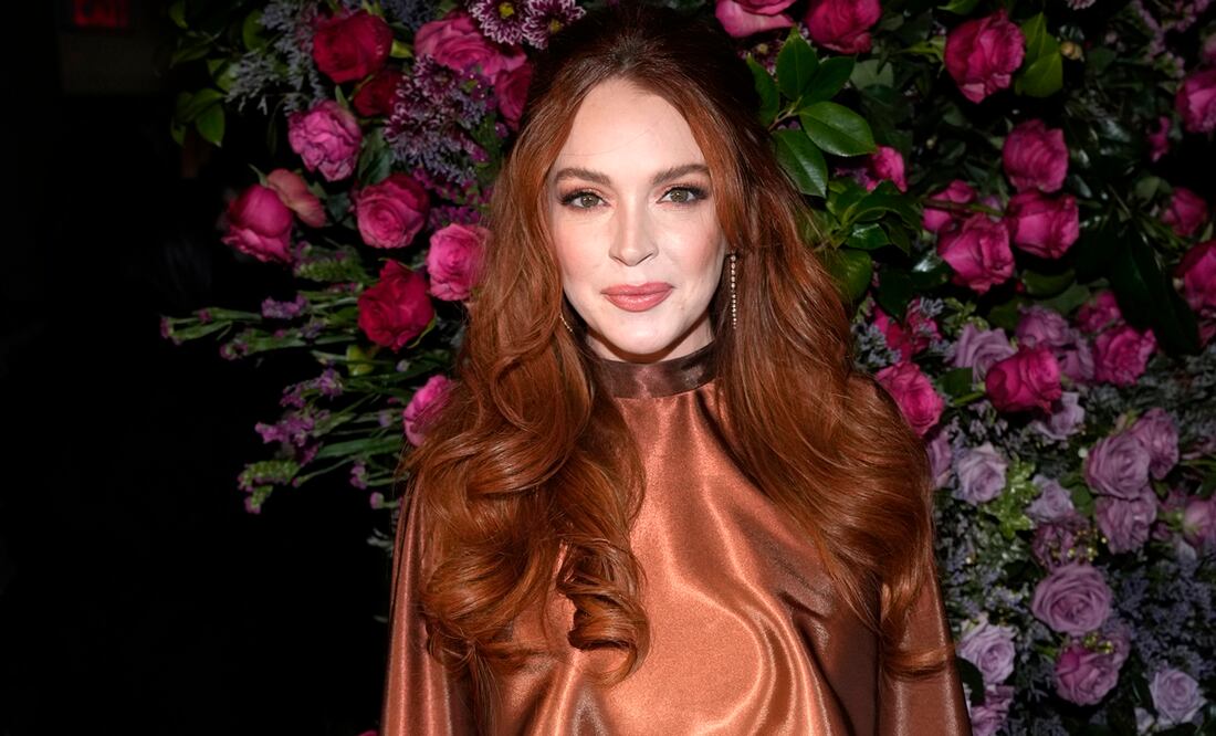 Lindsay Lohan tuvo a su primer hijo con su esposo Bader Shammas. Foto: AP.