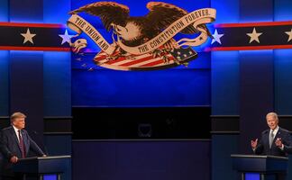 Debate presidencial. Inicia el esperado cara a cara, Trump vs Biden