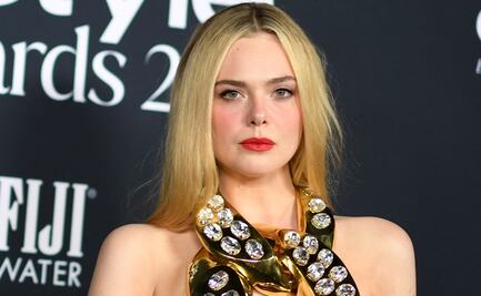 El arriesgado top dorado con el que Elle Fanning deslumbró en LA