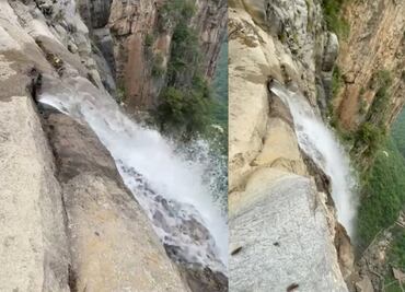 Parque en China engaña a turistas y hace pasar tubería por cascada. VIDEO
