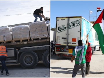 Llega nuevo convoy de ayuda a Gaza asolada por los bombardeos de Israel