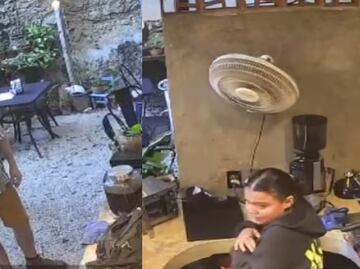 Extranjero agrede a empleada y amenaza con incendiar cafetería en Mérida. VIDEO