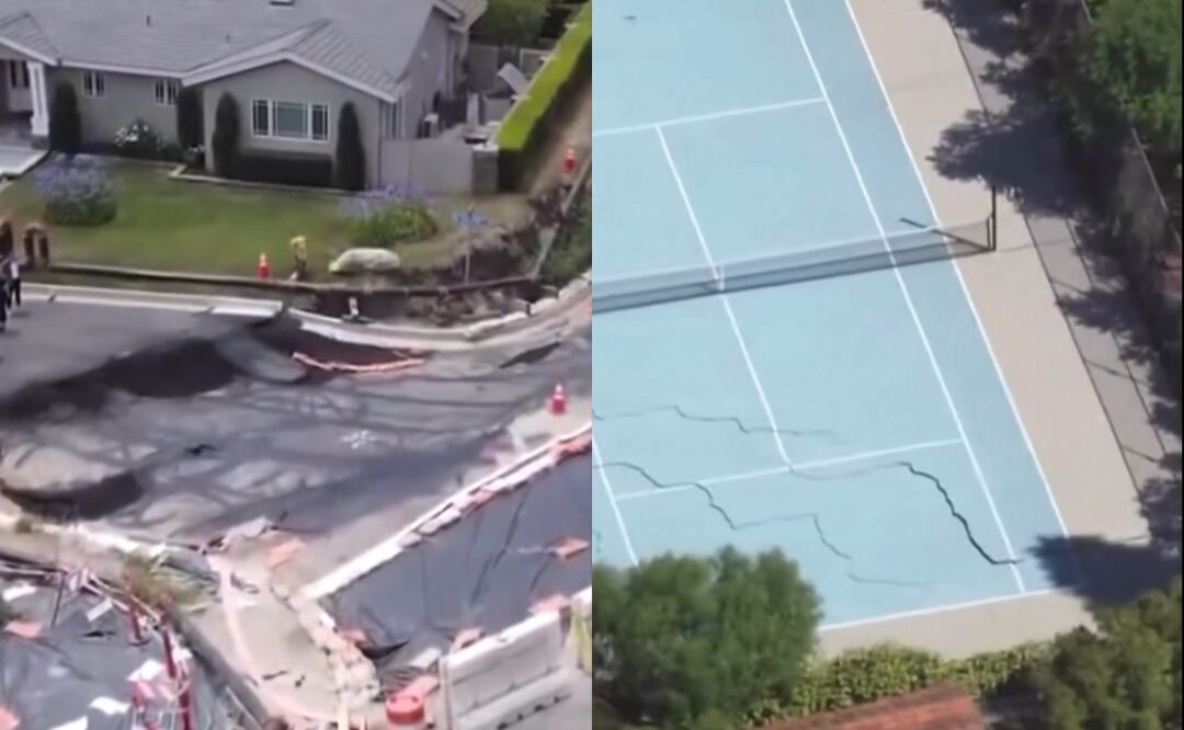 ¡Temen un gran terremoto! Aparecen impresionantes grietas en Los Ángeles, California. VIDEO. Foto: Tomada de Twitter