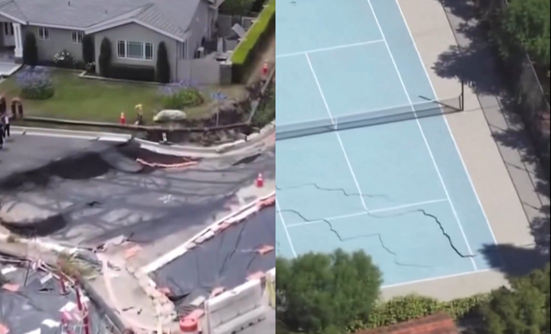 ¡Temen un gran terremoto! Aparecen impresionantes grietas en Los Ángeles, California. VIDEO. Foto: Tomada de Twitter