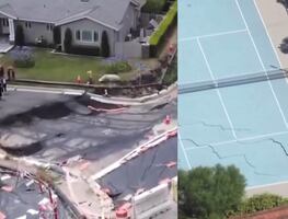 ¡Temen un gran terremoto! Aparecen impresionantes grietas en Los Ángeles, California. VIDEO
