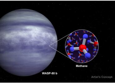 Histórico hallazgo: Telescopio James Webb revela metano y vapor de agua en exoplaneta 'Júpiter cálido'