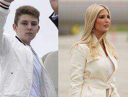 Barron e Ivanka, hijos de Donald Trump, dan negativo a prueba de Covid-19