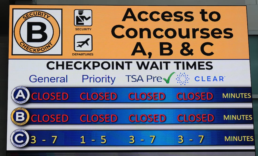 ¿Cuáles son los aeropuertos con más vuelos cancelados en EU durante la crisis aérea?. (AP Photo/Stephanie Scarbrough)