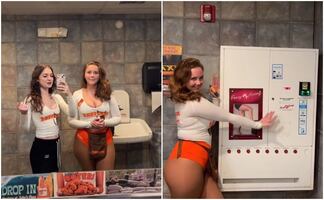 Meseras de Hooters revelan en TikTok que deben comprar medias en máquina expendedora