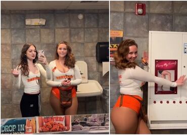 Meseras de Hooters revelan en TikTok que deben comprar medias en máquina expendedora