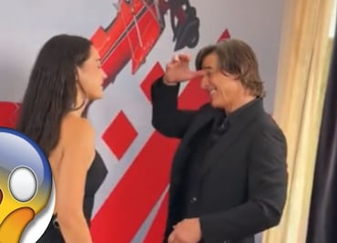La influencer de 22 años que puso nervioso a Tom Cruise con entallado vestido. ¿Quién es?