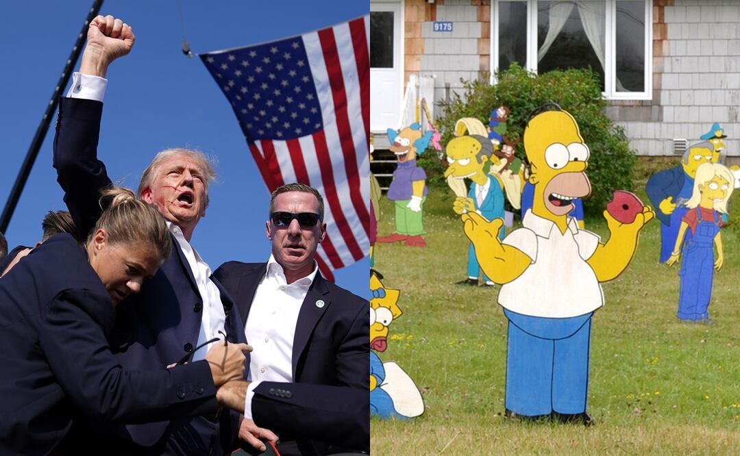 Retiran capítulo de Los Simpson tras atentado contra Donald Trump; ¿Lo predijeron? Foto: AP/Evan Vucci/iStock/mrpluck